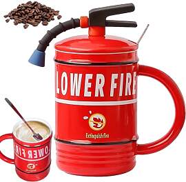 480ml Feuerlöscher Tasse Personalisiert, Keramik