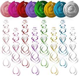 48 Stück Hängende Spiralen Girlande,Spiral