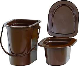 4BIG.fun Tragbare Camping Toilette 17 L