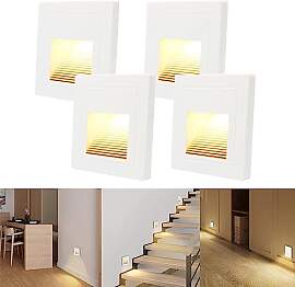 4er LED Treppenlicht/Treppenbeleuchtung für innen 