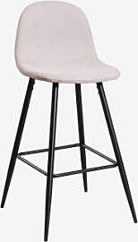 4er-pack Glamm-hocker Beige Creme & ↑75 Cm