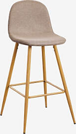 4er-pack Glamm-hocker Grau Taupe & ↑75 Cm