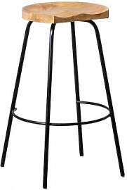 4er-pack Hohe Hocker 75 Cm Aus Darcko-holz Schwarz 