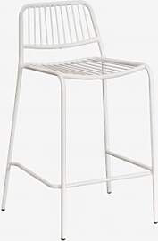 4er-pack Stapelbare Barhocker Elton Gardenia Weiß 