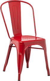 4er-pack Stapelbare Esszimmerstühle Lix Rot -