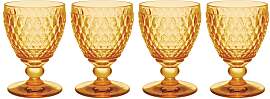 4er Set Boston Saffron Weißweinglas gelb 125ml H. 