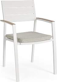 4er-Set Gartenstuhl Zelmar - Aluminium helles