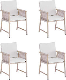 4er Set Kick Gartenstuhl Sia - Beige