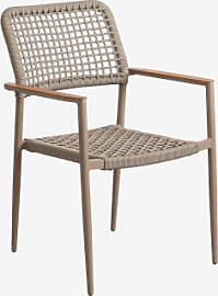 4er-set Stapelbare Gartensessel Mit Armlehnen Aus