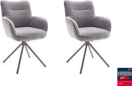 4-Fußstuhl MCA FURNITURE, grau, taupe, grau,