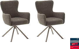 4-Fußstuhl MCA FURNITURE, taupe, taupe, taupe,