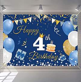 4. Geburtstag Deko Junge Mädchen, Vierter
