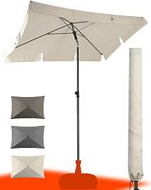 4happy SET Sonnenschirm rechtecktig Balkon mit