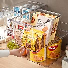 4 Pack，20L Klare Aufbewahrungsboxen aus