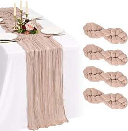 4 Pack Rosa Rouge Käsetuch Tischläufer 10FT Boho 