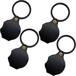 4PCS Mini Lupe 10 fache Vergrößerung,