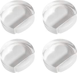 4PCS Türstopper Selbstklebend Boden Transparent,
