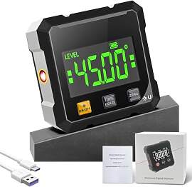 4-Seitig Magnetisch Digitaler Winkelmesser mit