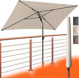 4smile Sonnenschirm Balkon 200x125 cm mit