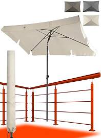 4smile Sonnenschirm Balkon in Beige - Sonnenschirm 