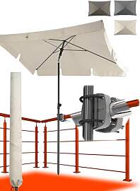 4smile Sonnenschirm Balkon SunnyShade, 3-in-1 SET, 