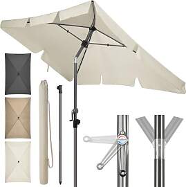 4smile SunnyShade Sonnenschirm Balkon mit Kurbel