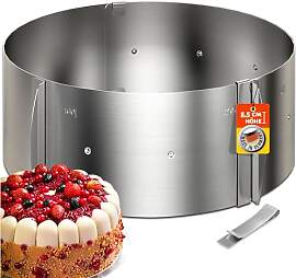 4smile Tortenring verstellbar hoch 8,5 cm -