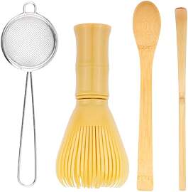 4 StkMatcha Besen Set, Matcha Set mit Sieb, Matcha 