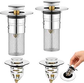 4 Stück Abflussstopfen Set Mit 2