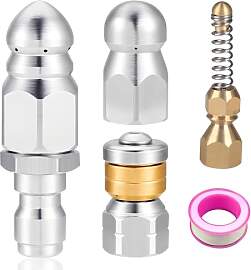 4 Stück Abwasserdüse, Edelstahl