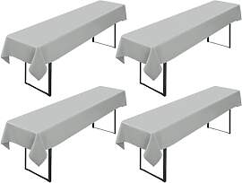 4 Stück Biertisch Tischdecke,für 50-70 cm