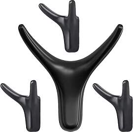 4 Stück Doppelt Wandhaken, Garderobenhaken