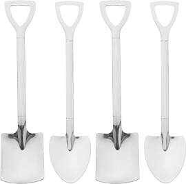 4 Stück Eislöffel Lang Dessertlöffel Spaten