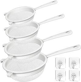 4 Stück Feines Küchen Sieb Filter - 40 Mesh ø 8 