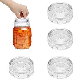 4 Stück Fermentiergewichte, Glas Gewichte zur