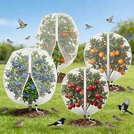 4 Stück Gartenpflanzenschutzabdeckungen von