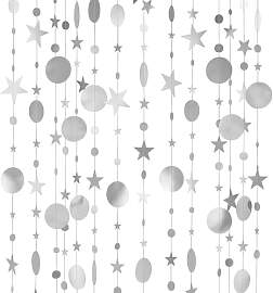 4 Stück Glitzer Deko Party,Papier Girlande