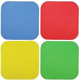 4 Stück Gummi Glasöffner Greifer Pad Quadrat