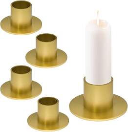 4 Stück Kerzenständer für Stabkerzen,