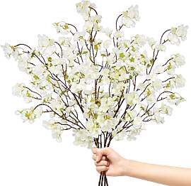 4 Stück Künstliche Blumen Kirschblüten 105cm