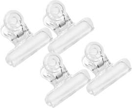 4 Stück Kunststoff Klare Clips Klemmen, Chip Bag