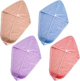 4 Stück Mikrofaser Handtuch Haare, Turban