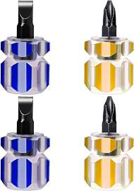 4 Stück Mini Schraubenzieher Set,Mabor 0,6cm