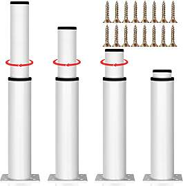 4 Stück Möbelfüße Metall Verstellbare