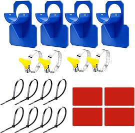4 Stück Pool Schlauchhalter Set, Schwimmbecken