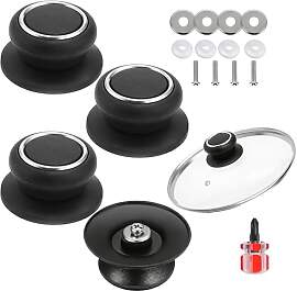 4 Stück Topfdeckelgriff Set, Hitzebeständiger