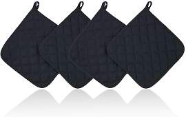 4 Stück Topflappen Baumwolle, 17x17CM Topflappen