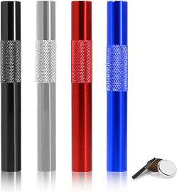 4 Stück Ziehröhrchen Set, Metall Strohhalme,