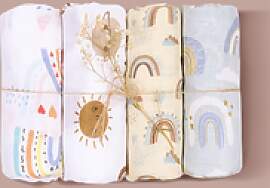 4 Teile/satz Baby Musselin Swaddle Decke Weiche