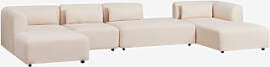 4-teiliges Modulares Chaiselongue-sofa Auf Der